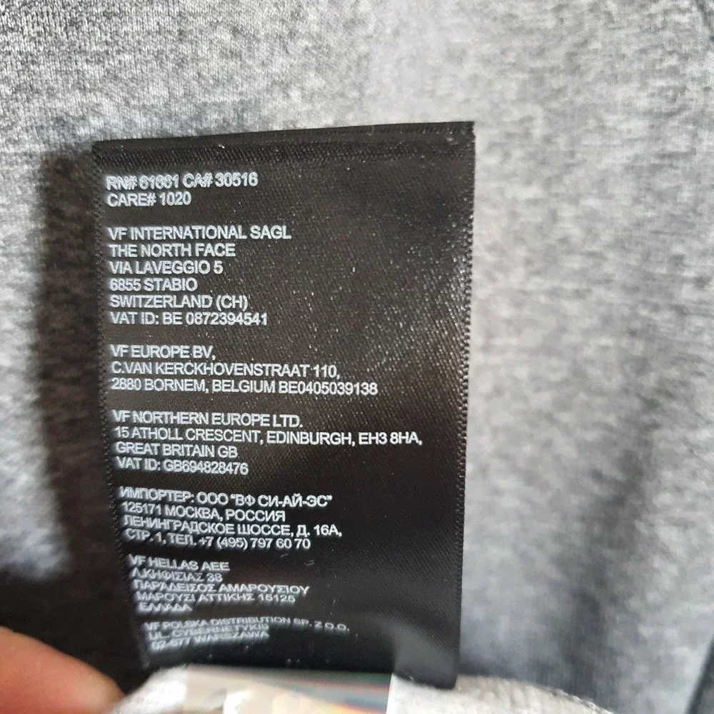The North‎ Face Jacket Sz M Logo SL Health on Sleeve Gray Women Pockets